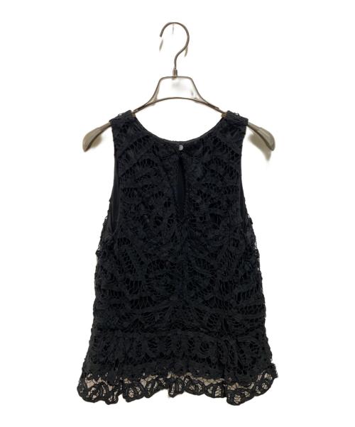 UNGRID（アングリッド）UNGRID (アングリッド) バテンレーストップス ブラック サイズ:FREEの古着・服飾アイテム