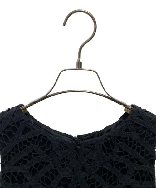 UNGRID（アングリッド）UNGRID (アングリッド) バテンレーストップス ブラック サイズ:FREEの古着・服飾アイテム