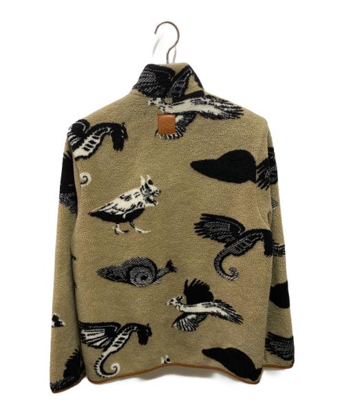 LOEWE（ロエベ）LOEWE (ロエベ) アニマル柄フリースジャケット ベージュ サイズ:Ｍの古着・服飾アイテム