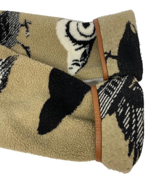 LOEWE（ロエベ）LOEWE (ロエベ) アニマル柄フリースジャケット ベージュ サイズ:Ｍの古着・服飾アイテム