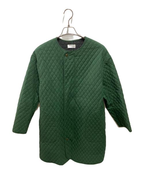 HUIS（ハウス）HUIS (ハウス) ダウンプルーフコットン sunstate中綿キルティングコート グリーン サイズ:Fの古着・服飾アイテム