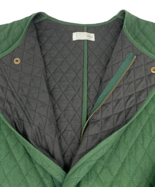 HUIS（ハウス）HUIS (ハウス) ダウンプルーフコットン sunstate中綿キルティングコート グリーン サイズ:Fの古着・服飾アイテム