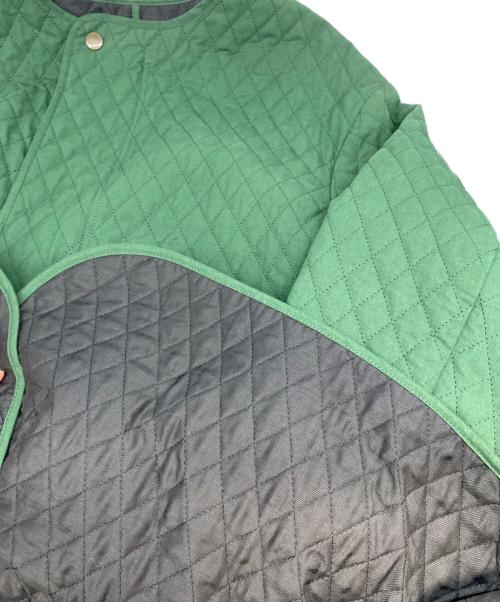 HUIS（ハウス）HUIS (ハウス) ダウンプルーフコットン sunstate中綿キルティングコート グリーン サイズ:Fの古着・服飾アイテム
