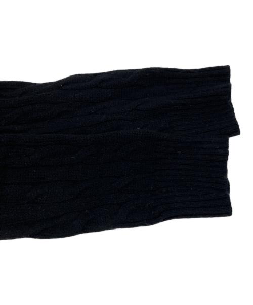 POLO RALPH LAUREN（ポロ・ラルフローレン）POLO RALPH LAUREN (ポロ・ラルフローレン) カシミヤ混ケーブルニット ブラック サイズ:Ｍの古着・服飾アイテム