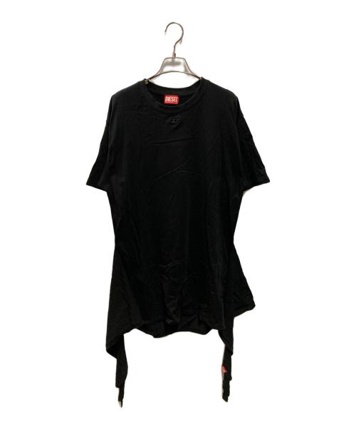 DIESEL（ディーゼル）DIESEL (ディーゼル) 25SS Tシャツワンピース  A19232 ブラック サイズ: XXSの古着・服飾アイテム
