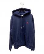 AMI Alexandre Mattiussiアミアレクサンドルマテュッシ）の古着「AMI DE COEUR HOODIE」｜ネイビー