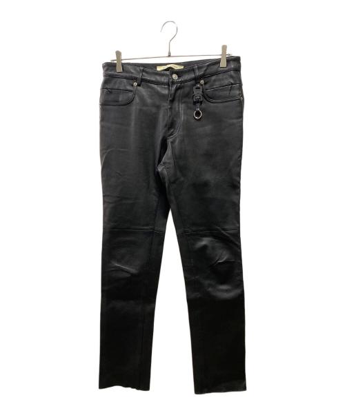 1017 ALYX 9SM（テンセブンティーン アリクス ナインエスエム）1017 ALYX 9SM (テンセブンティーン アリクス ナインエスエム) 19AW Leather PANTS ブラック サイズ:46の古着・服飾アイテム