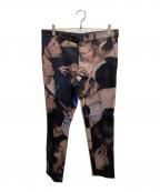 DIOR HOMME×DAN WITZディオール オム×ダン・ウィッツ）の古着「17AW 転写プリントパンツ」｜ブラック