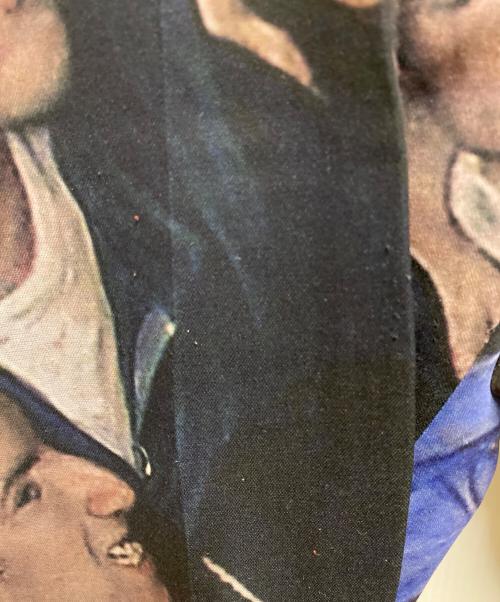 DIOR HOMME（ディオール オム）DIOR HOMME (ディオール オム) DAN WITZ (ダン・ウィッツ) 17AW 転写プリントパンツ ブラック サイズ:50の古着・服飾アイテム