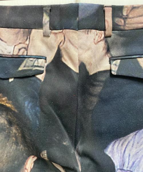 DIOR HOMME（ディオール オム）DIOR HOMME (ディオール オム) DAN WITZ (ダン・ウィッツ) 17AW 転写プリントパンツ ブラック サイズ:50の古着・服飾アイテム