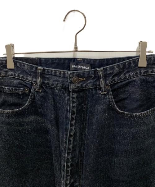 BALENCIAGA（バレンシアガ）BALENCIAGA (バレンシアガ) ウォッシュ加工デニムパンツ ブラック サイズ:Ｓの古着・服飾アイテム