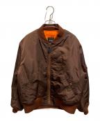BEAMSビームス）の古着「リラックスフィット THERMOLITE(R) MA-1 （撥水）」｜ブラウン