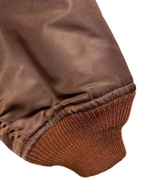 BEAMS（ビームス）BEAMS (ビームス) リラックスフィット THERMOLITE(R) MA-1 （撥水） ブラウン サイズ:Sの古着・服飾アイテム