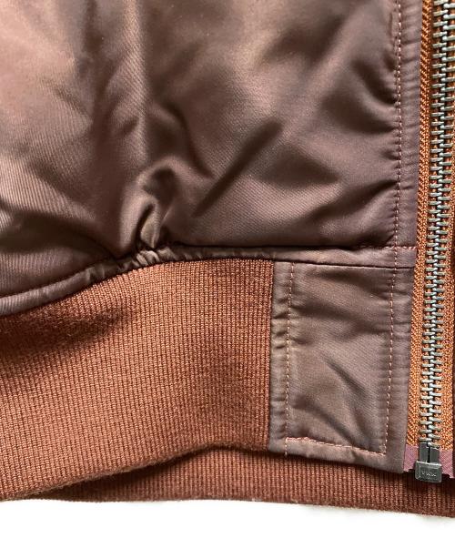 BEAMS（ビームス）BEAMS (ビームス) リラックスフィット THERMOLITE(R) MA-1 （撥水） ブラウン サイズ:Sの古着・服飾アイテム