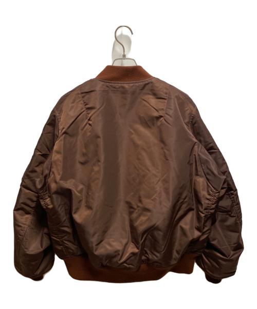 BEAMS（ビームス）BEAMS (ビームス) リラックスフィット THERMOLITE(R) MA-1 （撥水） ブラウン サイズ:Sの古着・服飾アイテム