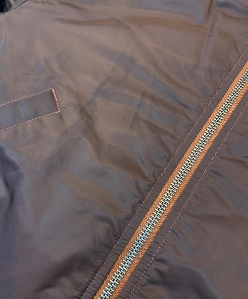 BEAMS（ビームス）BEAMS (ビームス) リラックスフィット THERMOLITE(R) MA-1 （撥水） ブラウン サイズ:Sの古着・服飾アイテム