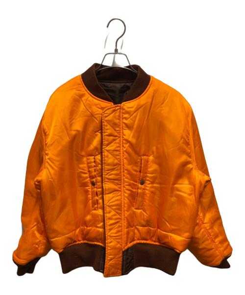 BEAMS（ビームス）BEAMS (ビームス) リラックスフィット THERMOLITE(R) MA-1 （撥水） ブラウン サイズ:Sの古着・服飾アイテム