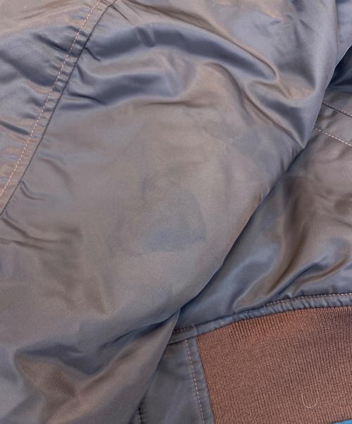 BEAMS（ビームス）BEAMS (ビームス) リラックスフィット THERMOLITE(R) MA-1 （撥水） ブラウン サイズ:Sの古着・服飾アイテム