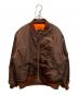 BEAMS（ビームス）の古着「リラックスフィット THERMOLITE(R) MA-1 （撥水）」｜ブラウン