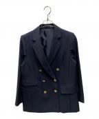 SHIPS anyシップスエニィ）の古着「アイビー ブレザー ダブル ジャケット」｜ネイビー