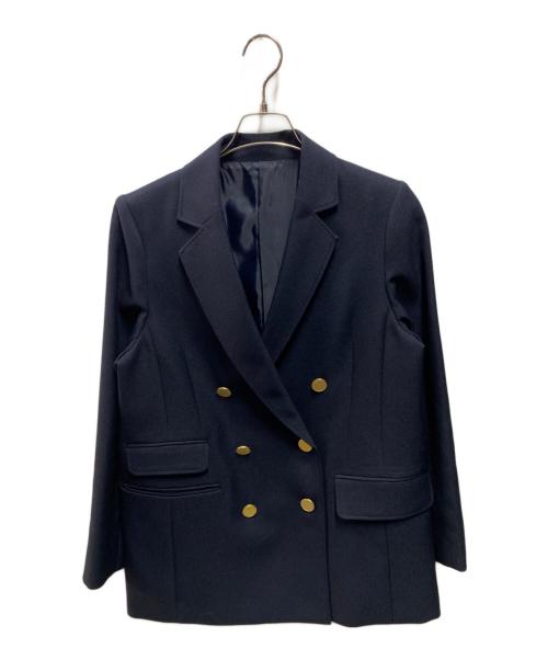 SHIPS any（シップスエニィ）SHIPS any (シップスエニィ) アイビー ブレザー ダブル ジャケット ネイビー サイズ:38の古着・服飾アイテム