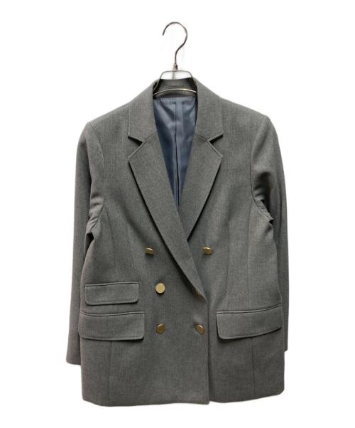 SHIPS any（シップスエニィ）SHIPS any (シップスエニィ) アイビー ブレザー ダブル ジャケット グレー サイズ:38の古着・服飾アイテム