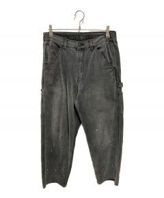 中古・古着通販】BALMAIN (バルマン) バイカーデニム ブラック サイズ