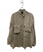 DAIWAダイワ）の古着「Tech Bombay Safari Shirts」｜ベージュ