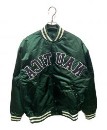 NAUTICA（ノーティカ）の古着「スタジャン」｜グリーン