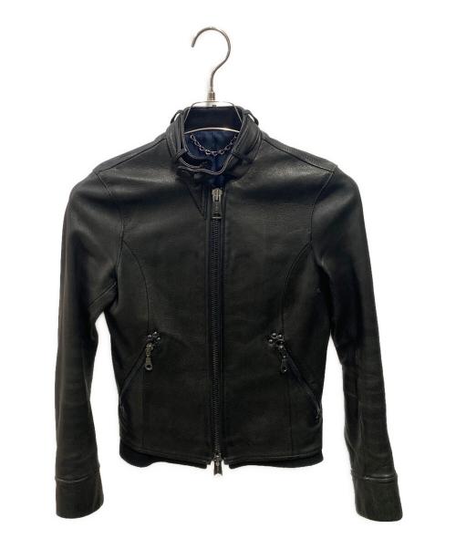 MIHARA YASUHIRO（ミハラヤスヒロ）MIHARA YASUHIRO (ミハラヤスヒロ) 鹿革レザージャケット ブラック サイズ:Ｍの古着・服飾アイテム