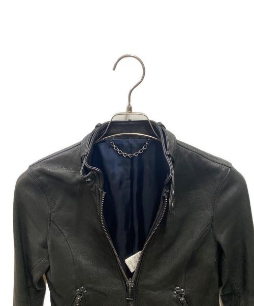 MIHARA YASUHIRO（ミハラヤスヒロ）MIHARA YASUHIRO (ミハラヤスヒロ) 鹿革レザージャケット ブラック サイズ:Ｍの古着・服飾アイテム