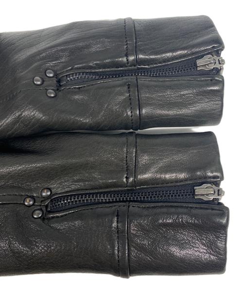 MIHARA YASUHIRO（ミハラヤスヒロ）MIHARA YASUHIRO (ミハラヤスヒロ) 鹿革レザージャケット ブラック サイズ:Ｍの古着・服飾アイテム