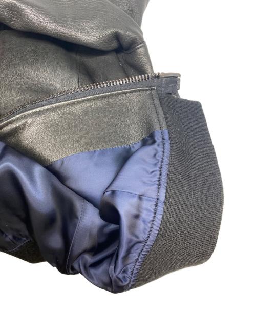 MIHARA YASUHIRO（ミハラヤスヒロ）MIHARA YASUHIRO (ミハラヤスヒロ) 鹿革レザージャケット ブラック サイズ:Ｍの古着・服飾アイテム