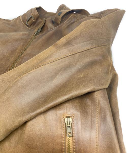 MIU MIU（ミュウミュウ）MIU MIU (ミュウミュウ) レザージャケット ブラウン サイズ:38の古着・服飾アイテム