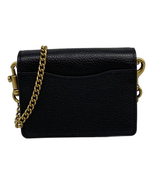 COACH（コーチ）COACH (コーチ) HALF FLAP CARD CASE ブラックの古着・服飾アイテム
