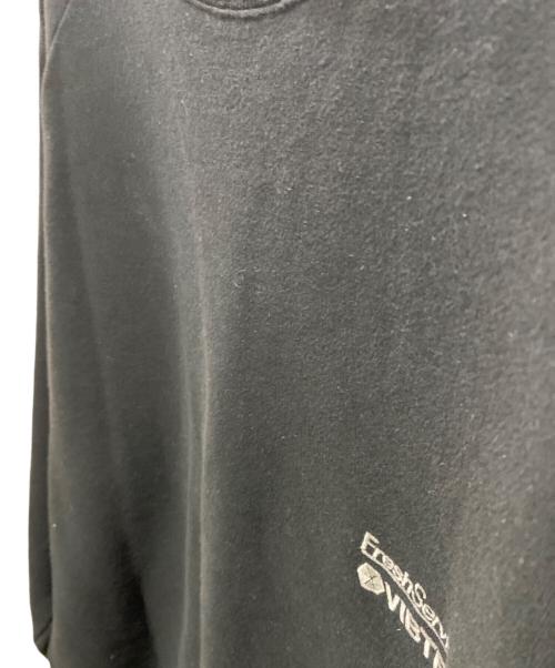 FreshService（フレッシュサービス）FreshService (フレッシュサービス) VIBTEX for FreshService SWEAT CREW NECK PULLOVER ブラック サイズ:Mの古着・服飾アイテム