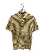 COMME des GARCONS HOMMEコムデギャルソン オム）の古着「ボーダーポロシャツ」｜イエロー