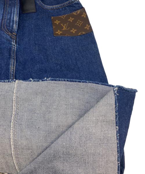 LOUIS VUITTON（ルイ ヴィトン）LOUIS VUITTON (ルイ ヴィトン) モノグラムパッチデニムスカート インディゴ サイズ:36の古着・服飾アイテム