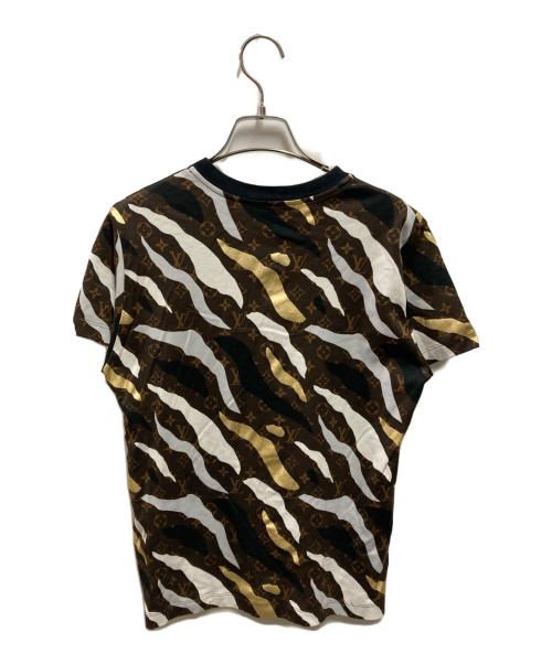 LOUIS VUITTON（ルイ ヴィトン）LOUIS VUITTON (ルイ ヴィトン) モノグラムプリントTシャツ RW201B XCN FITS12 ブラウン サイズ:Sの古着・服飾アイテム