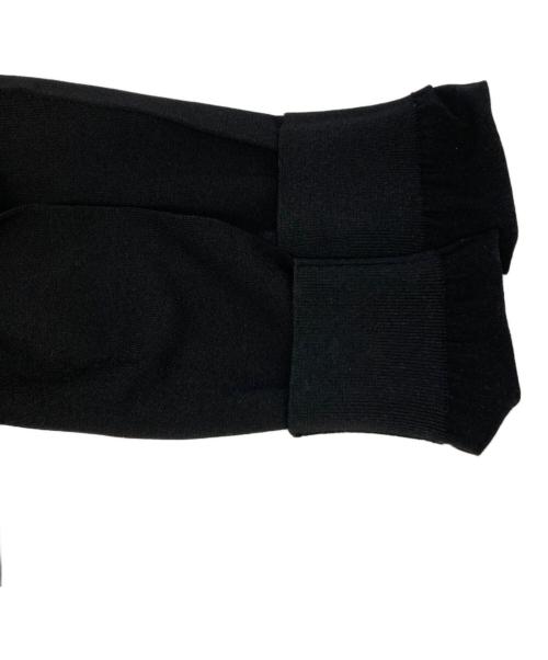 LOUIS VUITTON（ルイ ヴィトン）LOUIS VUITTON (ルイ ヴィトン) ショルダージップハイネックニット ブラック サイズ:Ｍの古着・服飾アイテム