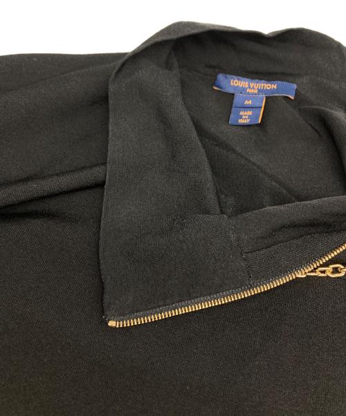 LOUIS VUITTON（ルイ ヴィトン）LOUIS VUITTON (ルイ ヴィトン) ショルダージップハイネックニット ブラック サイズ:Ｍの古着・服飾アイテム