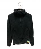 senchi designsセンチデザイン）の古着「HOODIE W/ HALF ZIP」｜ブラック
