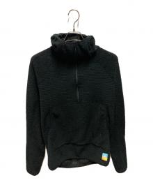 senchi designs（センチデザイン）の古着「HOODIE W/ HALF ZIP」｜ブラック