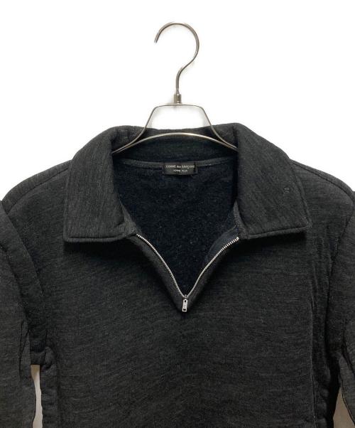 COMME des GARCONS HOMME PLUS（コムデギャルソンオムプリュス）COMME des GARCONS HOMME PLUS (コムデギャルソンオムプリュス) ハーフジップスウェット グレー サイズ:サイズ詳細参照の古着・服飾アイテム