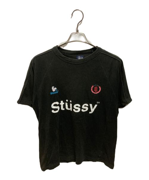 stussy（ステューシー）stussy (ステューシー) 90's プリントTEE ブラック サイズ:Ｍの古着・服飾アイテム