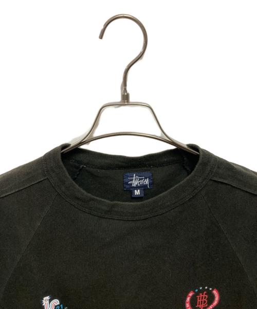 stussy（ステューシー）stussy (ステューシー) 90's プリントTEE ブラック サイズ:Ｍの古着・服飾アイテム