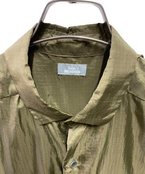 kolor/BEACON（カラービーコン）kolor/BEACON (カラービーコン) リップストップ オーバーシャツ グリーン サイズ:2の古着・服飾アイテム