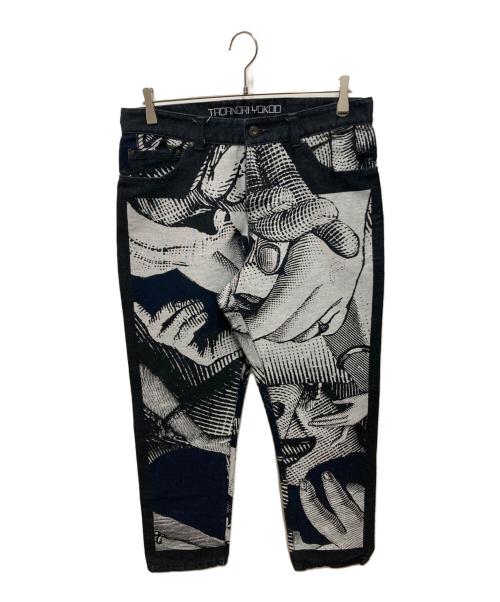 ISSEY MIYAKE（イッセイミヤケ）ISSEY MIYAKE (イッセイミヤケ) tadanori yokoo (タダノリヨコオ) デザインデニム インディゴ サイズ:2の古着・服飾アイテム