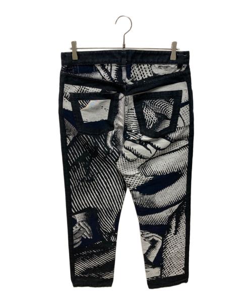 ISSEY MIYAKE（イッセイミヤケ）ISSEY MIYAKE (イッセイミヤケ) tadanori yokoo (タダノリヨコオ) デザインデニム インディゴ サイズ:2の古着・服飾アイテム