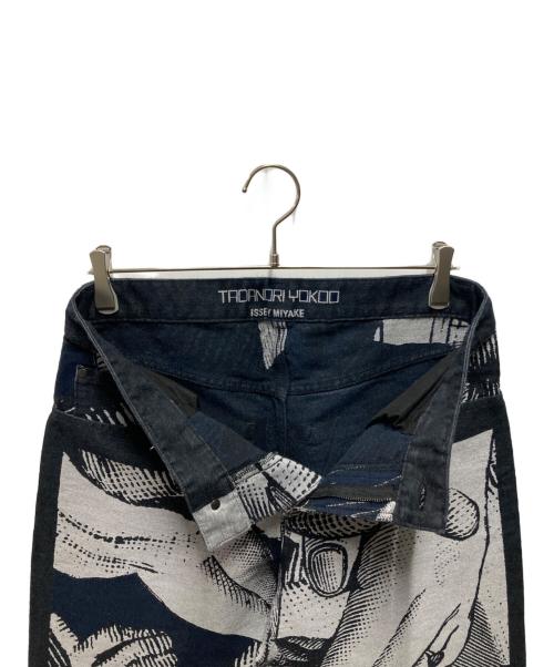 ISSEY MIYAKE（イッセイミヤケ）ISSEY MIYAKE (イッセイミヤケ) tadanori yokoo (タダノリヨコオ) デザインデニム インディゴ サイズ:2の古着・服飾アイテム